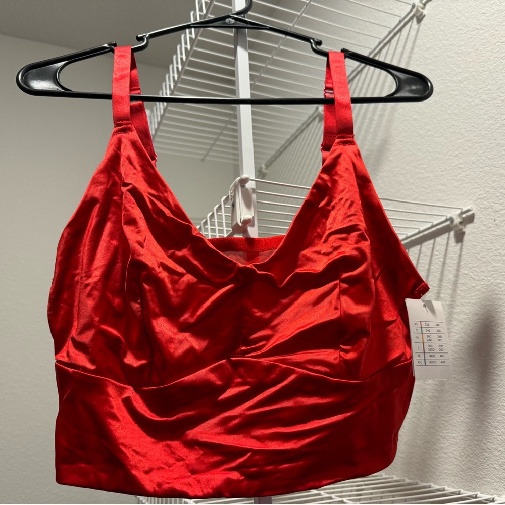 faux silk bralette
